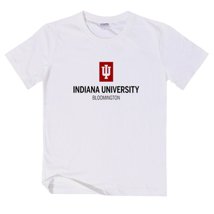 美国印第安纳大学伯明顿分校男T恤短袖Indiana University文化衫