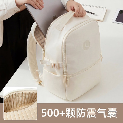 双肩电脑包气囊防震女大学生书包
