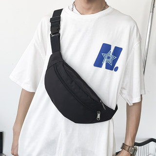 男士斜挎包胸包男2025新款时尚背包运动休闲腰包通勤设计感单肩包