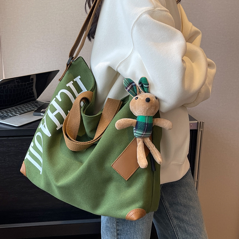 帆布包包2025年新款大容量