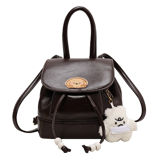 双肩包小型女设计感小众背包女士2026新款可爱时尚高级感小巧轻便