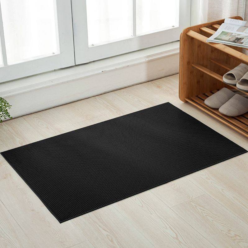 黑色地垫耐脏全黑地垫厨房厕所防滑垫浴室户外商用pvc镂空防水垫