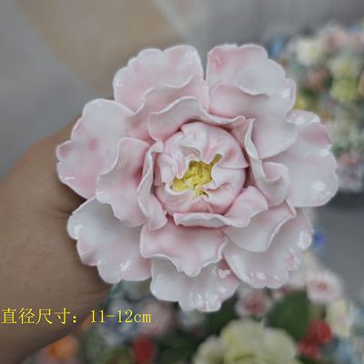 仿真永生景德镇花束手工陶瓷花朵仿真花摆件花瓶家居送人摆地摊