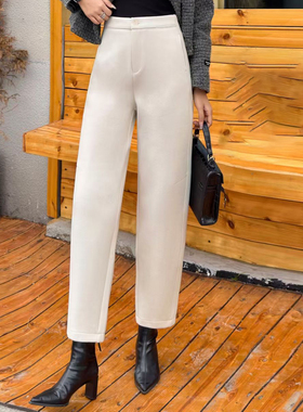 哈伦裤女宽松直筒2025冬款高腰显瘦休闲慵懒风格小脚九分裤潮170