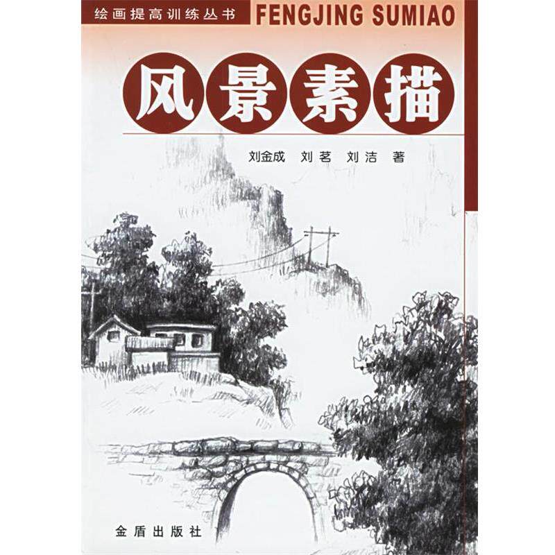 【正版书】 风景素描—绘画提高训练丛书 刘金成 等著 金盾出版社