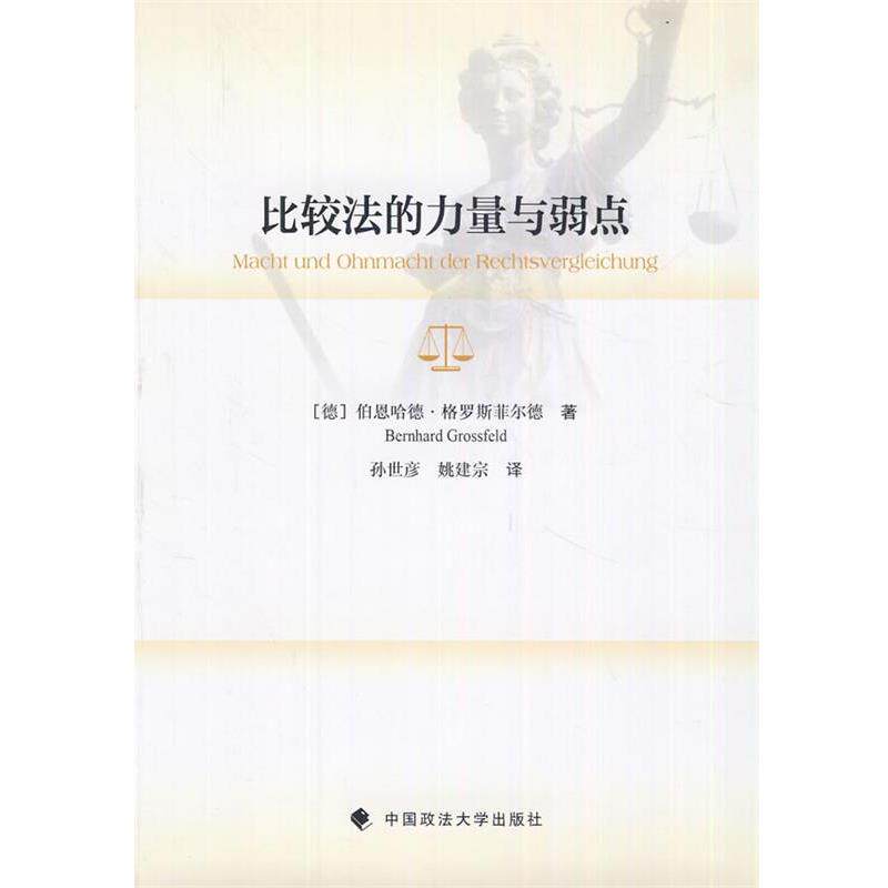 【正版书】 比较法的力量与弱点 (德)格罗斯菲尔德　著,孙世彦,姚建宗　译 中国政法大学出版社