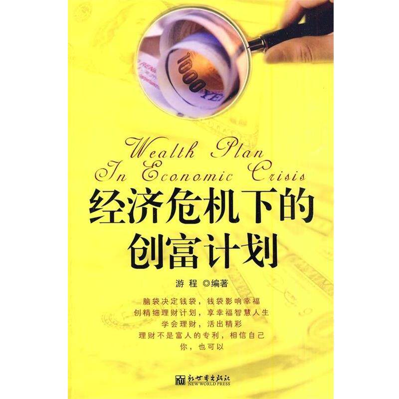 【正版书】 经济危机下的创富计划 游程 著 新世界出版社