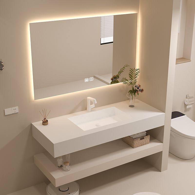 2025新品定制酒店风双层岩板无缝浴室柜组合卫生间洗漱台洗手脸一,3C数码配件,音乐枕,淘宝优惠券,粉丝福利购,淘宝优惠卷