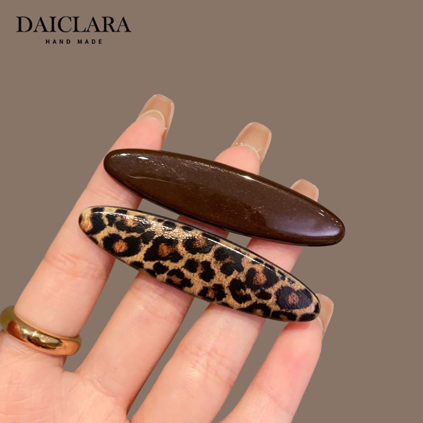 韩系豹纹咖色水滴侧边夹2025年新款气质刘海夹碎发夹一字夹发饰,饰品/流行首饰/时尚饰品新,发饰,淘宝优惠券,粉丝福利购,淘宝优惠卷