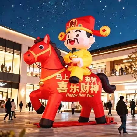 2026马年气模定制充气卡通吉祥物模型定制