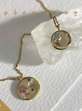 项链钻石钻石小众18K金