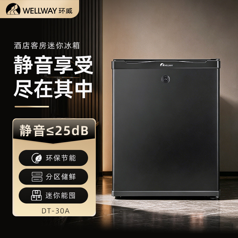 环威WELLWAY DT-30A酒店专用热管制冷迷你小冰箱节能客房迷你吧