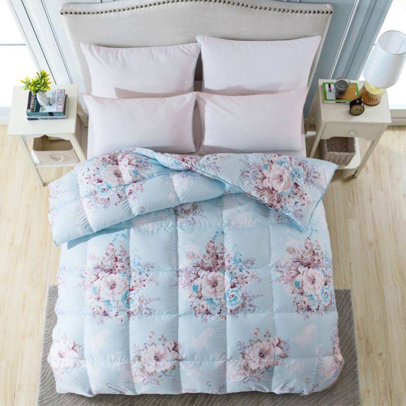 自充绒羽绒被被壳半成品皮立衬高密度防钻绒钻毛内胆芯被套面料