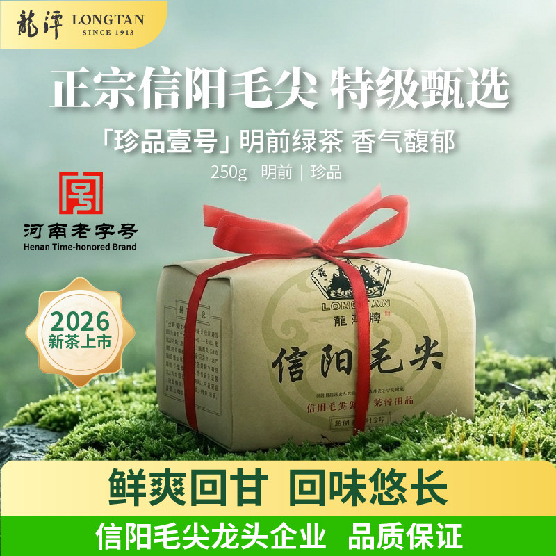 2026年新茶上市龙潭信阳毛尖明前特级珍品壹号250g袋装绿茶毛尖茶