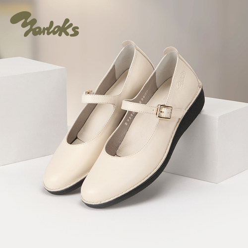 雅乐士一字扣法式单鞋