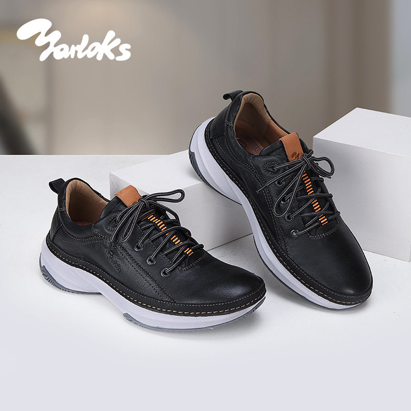 yarloks/雅乐士休闲运动鞋男透气舒适牛皮男轻便休闲鞋2212304