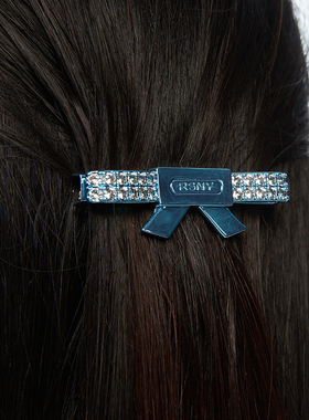 [推荐]RSNY蝴蝶结发夹弹簧夹女2024年新款时尚高级感发夹#1641C