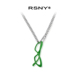 RSNY R1614A 设计拼接吊坠轻奢时尚 fine glasses眼镜项链独特个性