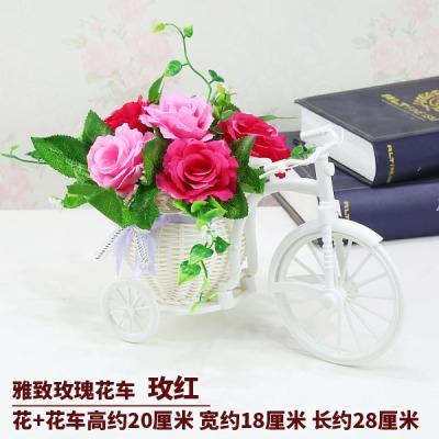 插花电视柜花艺跳兰菊粉色唯美手工简约优雅雅致向日葵盆栽仿真花