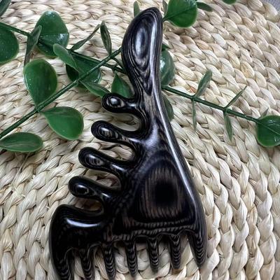 青金檀木按摩梳大拇指头部经络梳紫光檀按摩梳实木经络梳