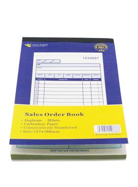 全英文收据RECEIPT 2联50份Sales Order Book国外销售单