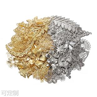 混装金属花片 饰品胸针配件 古风发簪发饰配件材料