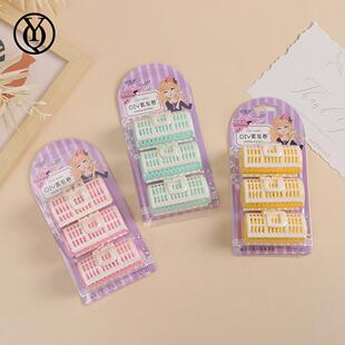 八字空气刘海卷发筒固定子母发卷卷发夹子塑料卷发器工具直销