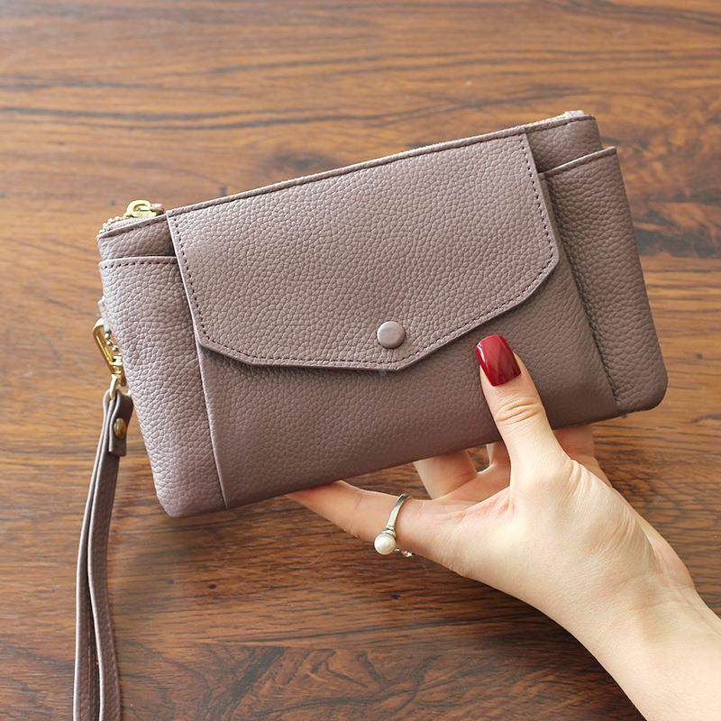 2025新款简约女士手包百搭大容量手抓包韩版潮流女手机手拿包