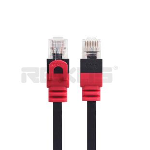 镀金头RJ45六类千兆CAT6路由交换机机顶盒扁平网络连接线定制