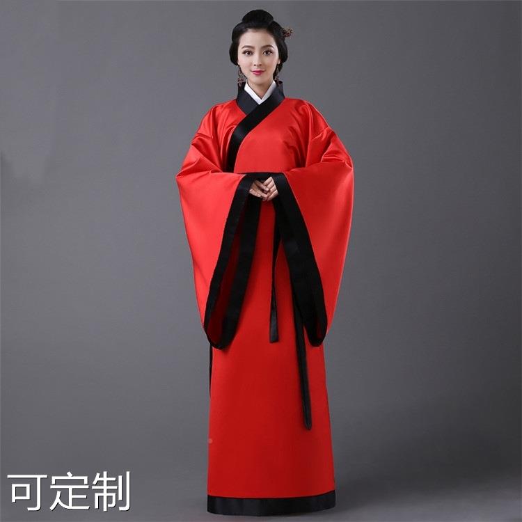 新款汉服女装汉服曲裾古装服装 汉服民族服装女古装曲裾演出服装