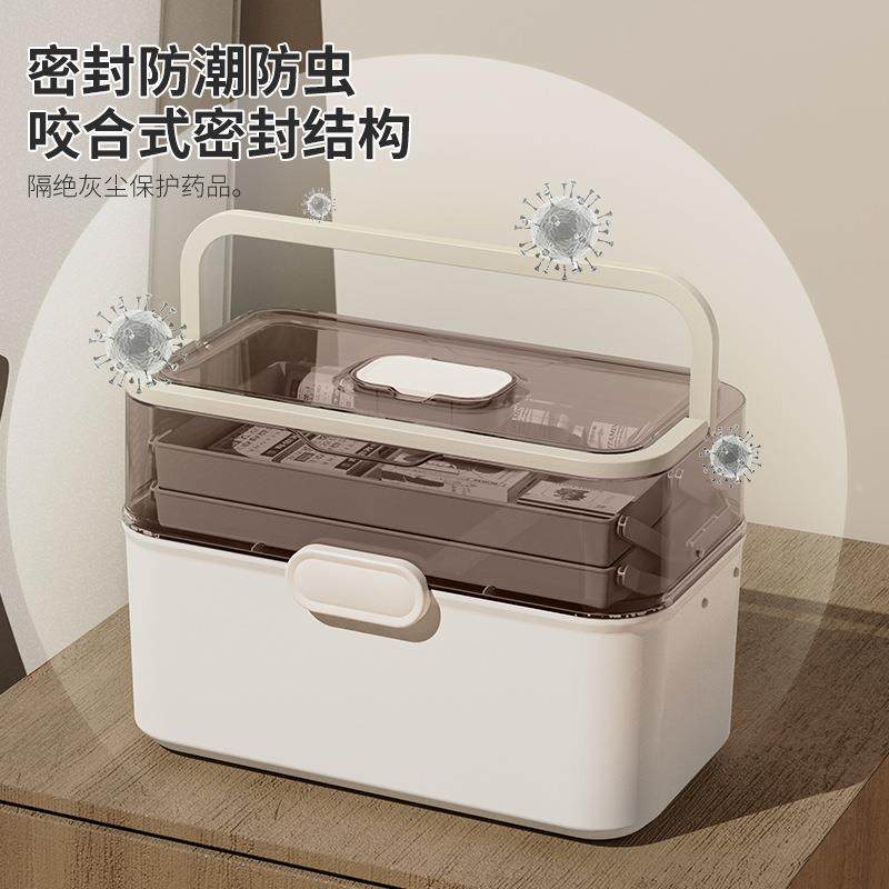 药箱大号家庭装大容量医药箱药品收纳箱多层分类收纳工厂包邮定制