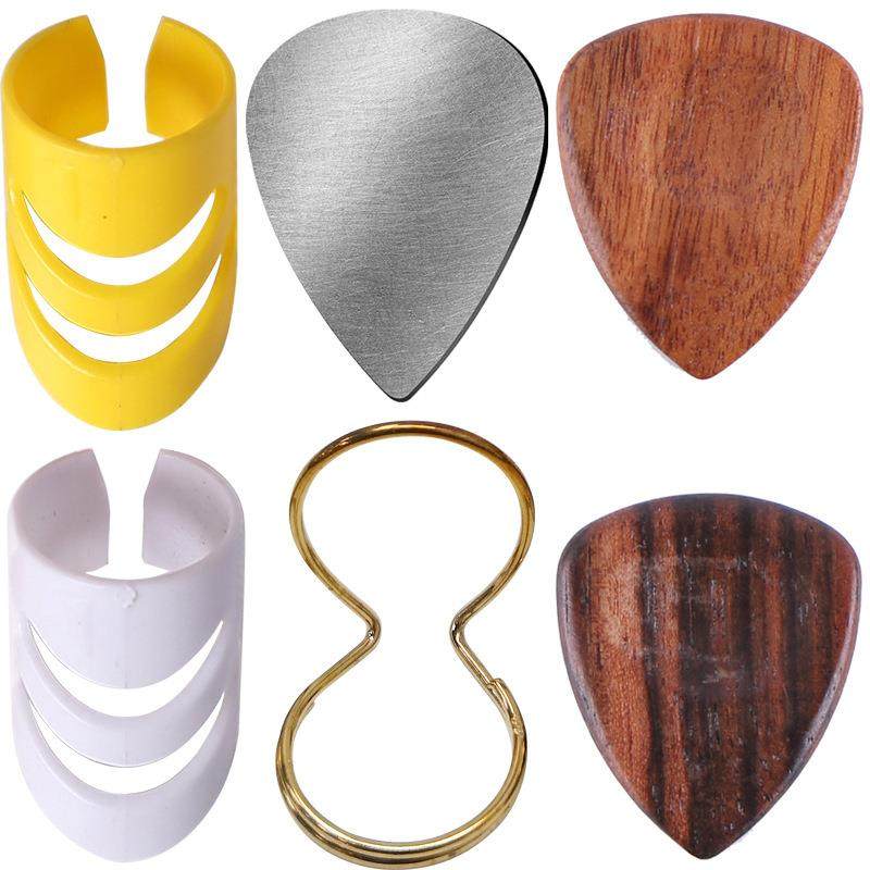 电木质吉他弹片 拇指不锈钢金属吉它吉他拨片 吉他手指套拨片
