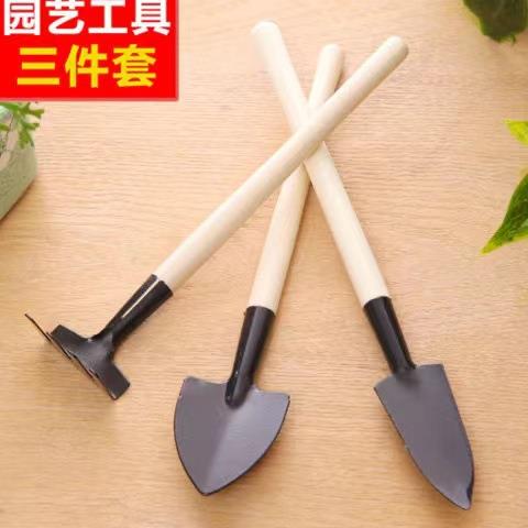 园艺三件套装种菜种花多肉工具小铲子养花工具小耙子铁锹盆栽用品