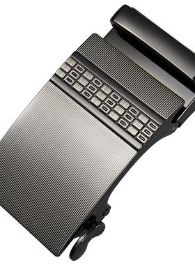 男士合金皮带扣头自动扣皮带腰带 皮带扣自动扣哑黑扣 LY36-21735