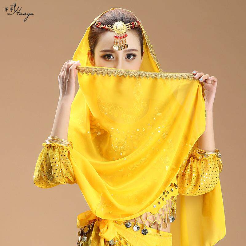 直销特价热销肚皮舞舞蹈印度舞表演服舞台演出皇冠头纱HY9901定制