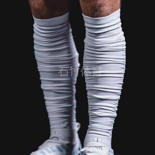 NFL橄榄球长筒护腿套足球运动小腿套褶皱压缩压力跑步过膝袜套厂