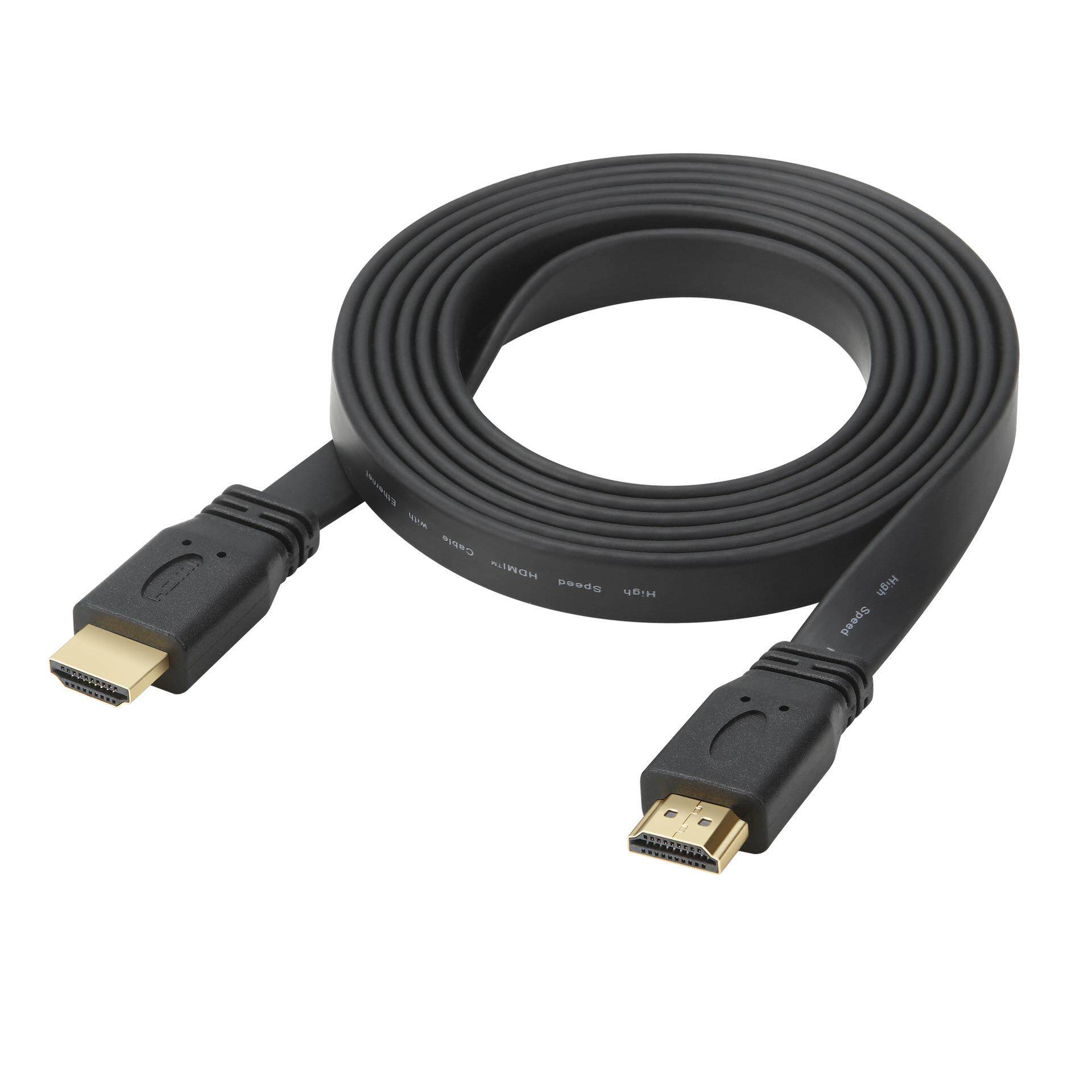 铜线芯HDMI高清数据扁线2.0版电脑电视视频连接线2M米扁平软线