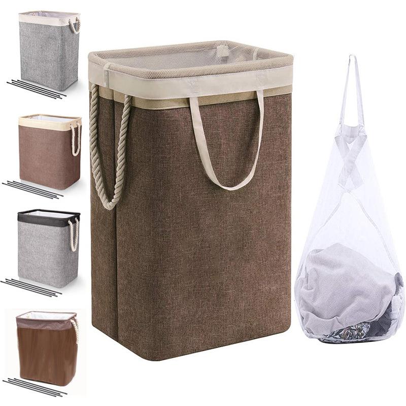 脏衣篮可折叠布艺洗衣篮衣服收纳筐脏衣篓收纳桶棉麻洗衣篓
