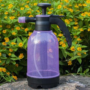 2L气压式喷雾器喷水壶加厚手动打压浇花透明园艺工具消毒洒水喷壶