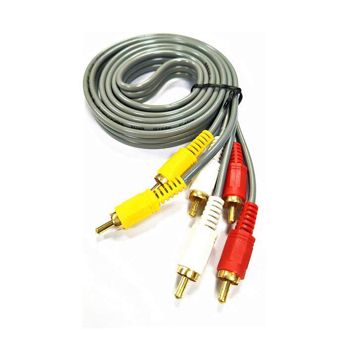 3对3 莲花线音频线视频线AV三对三1.5米3米5米电视DVD机顶盒线