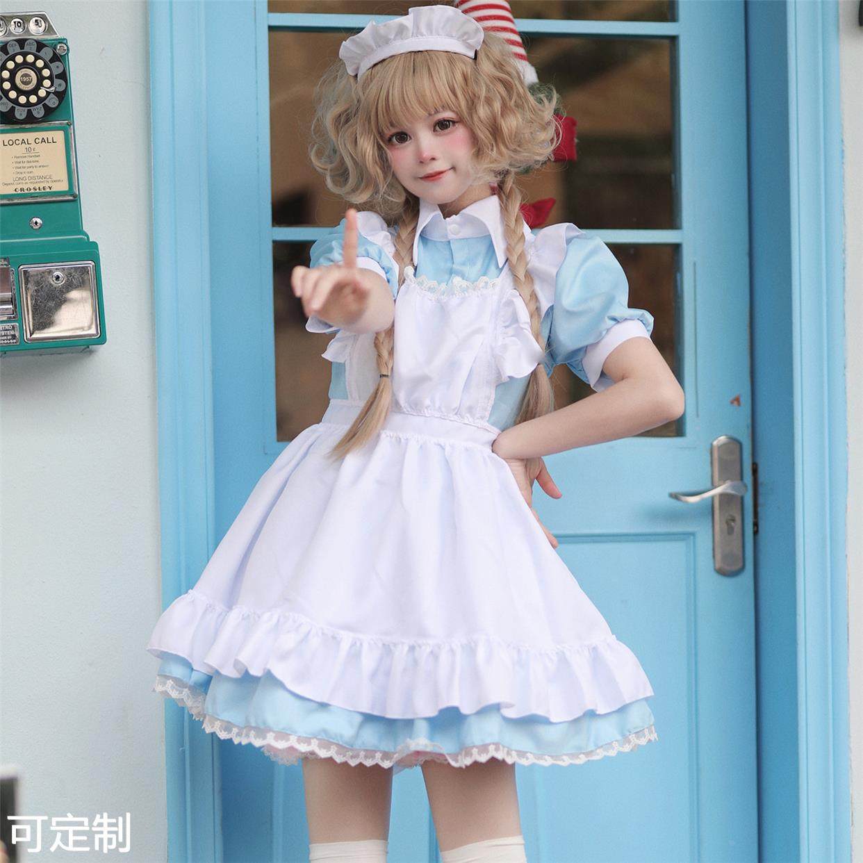 日系经典女仆服装  女佣服  cosplay演出服 女装大佬