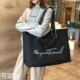 轻便休闲手提包包时尚 小众托特包大容量女短途出差旅行包