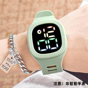 新款圆形电子表男女款学生党防水运动初高中儿童电子手表