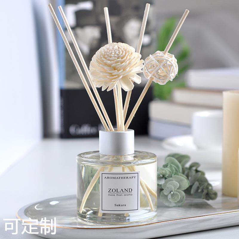 厂家现货厕所通草花香薰 室内香熏卫生间藤条无火香薰