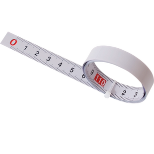 定做不锈钢色可黏贴中分金属粘性刻度带胶卷尺平板逆向台锯标尺