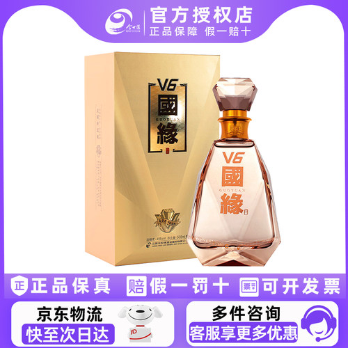 今世缘国缘V6浓香型白酒49度单瓶