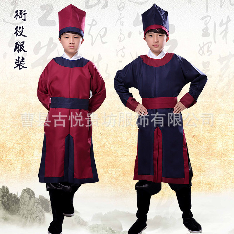 衙役服装女捕头酒红色古装迎亲轿夫捕快戏服男侍卫套装侠义古装