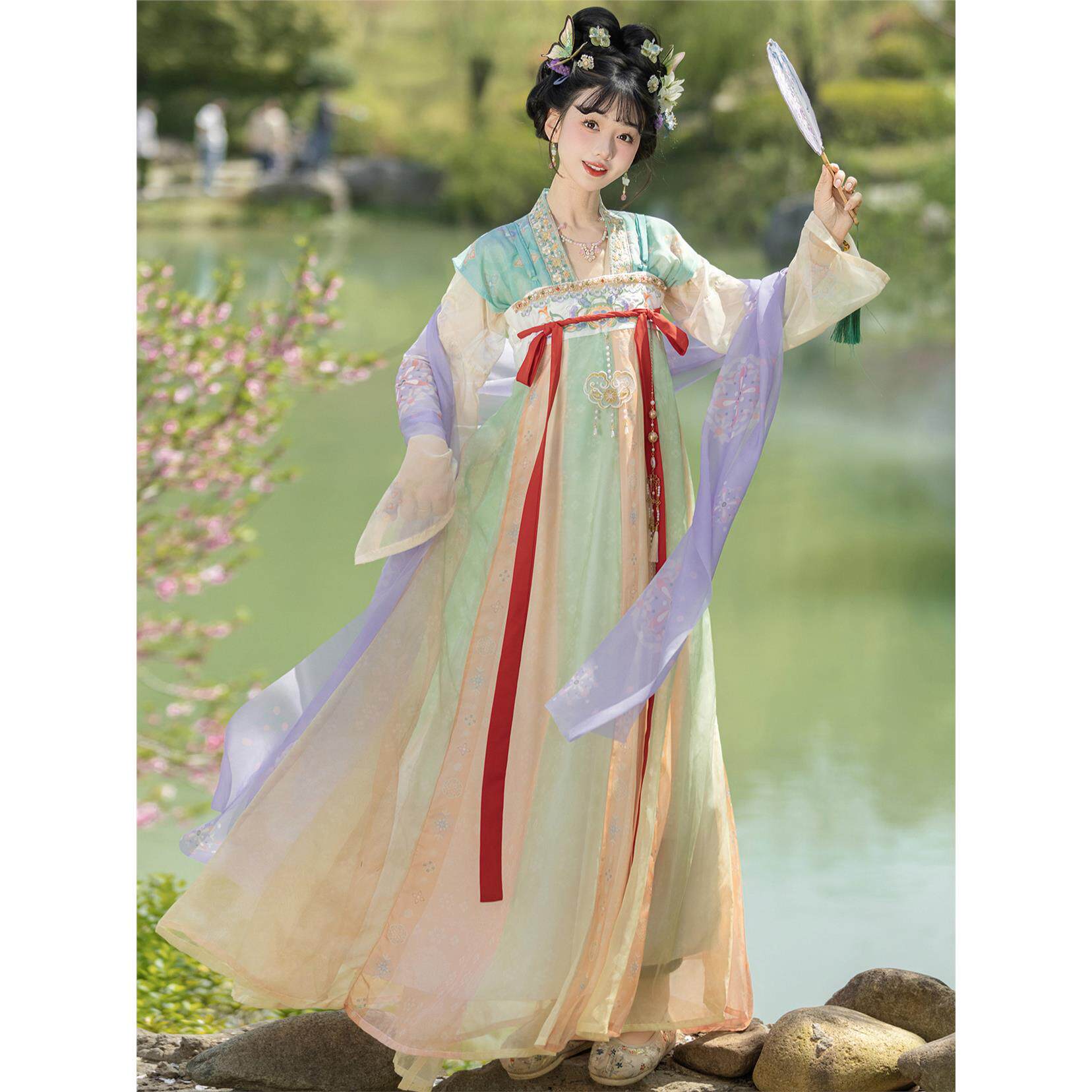 唐制汉服女成人古装齐胸