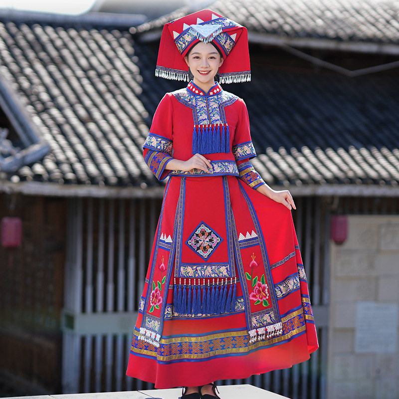 新款广西壮族服装成人女
