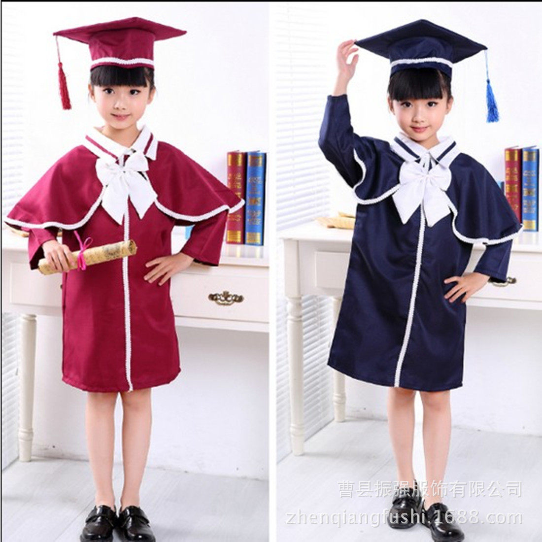 儿童博士服小学生幼儿园
